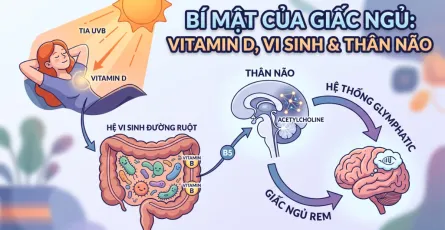 Mối liên hệ giữa Vitamin D, hệ vi sinh đường ruột và giấc ngủ