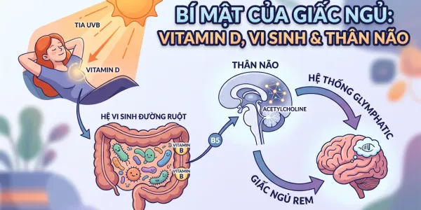 Mối liên hệ giữa Vitamin D, hệ vi sinh đường ruột và giấc ngủ